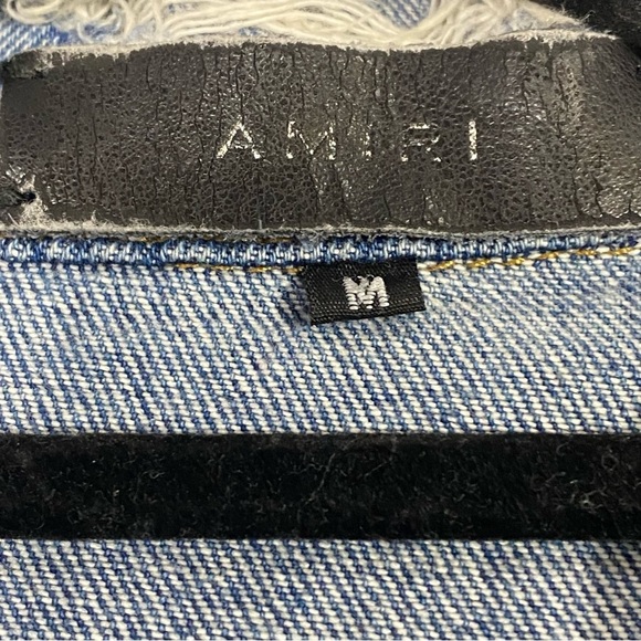 AMIRI Light Blue Denim Palm Trucker Jacket M - Picture 8 of 9